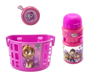 КОРЗИНА PAW PATROL КОРЗИНА ВЕЛОСИПЕД КОЛОКОЛЬЧИК БУТЫЛКА