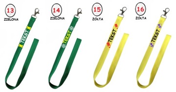 SMYCZ na klucze / na szyję IMIĘ NAZWISKO KLASA - wiele wzorów