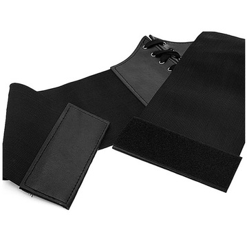 ПОЯС, широкий пояс, черный РЕЗИНОВЫЙ КОРСЕТ НА ШНУРОВКЕ