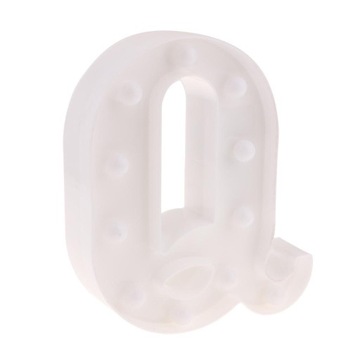 Światła alfabetu Marquee List Light LED Litera Q