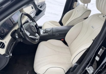 Mercedes Klasa S W222 Limuzyna wersja długa AMG S 63 AMG 585KM 2017 Mercedes-Benz Klasa S 4x4 S63 AMG 5.5 Benz 585 KM 2017r Bezwypadkowy Wa, zdjęcie 8