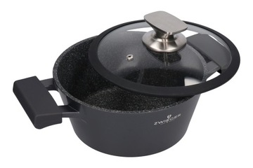 ZWIEGER BLACK STONE - garnek 20cm 2L