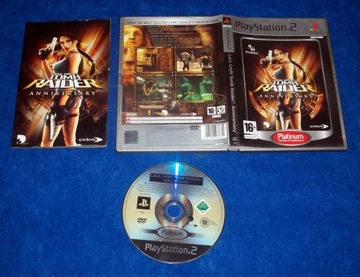 LARA CROFT TOMB RAIDER ANNIVERSARY PS2 PLAYSTATION 2 POLSKIE WYDANIE PL