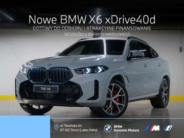 BMW X6 G06 SUV Facelifting 3.0 40d 352KM 2025 BMW X6 xDrive40d 352 KM mHEV - Kamera 360 - HarmanKardon - Pakiet M Pro