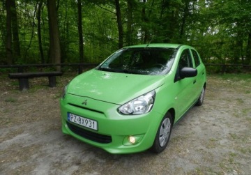 Mitsubishi Space Star Hatchback 5d 1.0 71KM 2014 Mitsubishi Space Star maly tani niezawodny ekonomiczny z KLIMATYZACJA