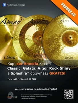 Набор тарелок Amedia Classic 14 футов 16 футов 20 футов + Splash 8