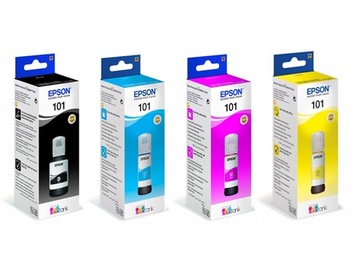 4x Tusz Epson 101 EcoTank L4150 L4160 L6160