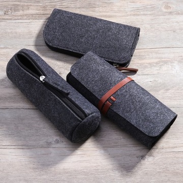 WRITTEN BAG фетровый футляр для косметических карандашей 3