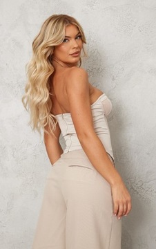 PRETTYLITTLETHING GORSET DAMSKI BEŻOWY 34 1EKB