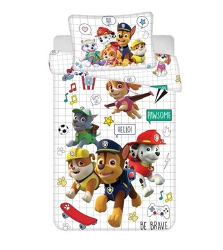 Постельное белье 100х135 Paw Patrol Paw Dogs белое