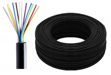 KABEL PRZEWÓD TELEKOMUNIKACYJNY XzTKMXpw 5x2x0,5 DOMOFON ZIEMNY 2M CZARNY