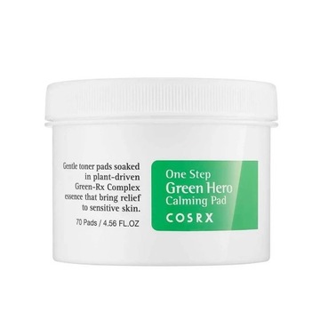 COSRX Płatki z Tonikiem One Step Green Hero Calming Pad 70 sztuk