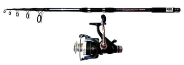 MOCNA WĘDKA CARBON FL ETERNITY 3,60 KOŁOWROTEK 6 BALL!