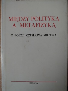 Między polityką a metafizyką - Łapiński /b