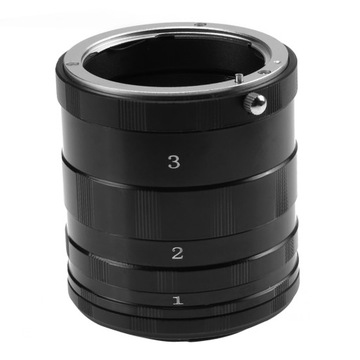 Черные макроудлинительные кольца для Nikon D7200
