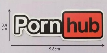 Naklejka Wlepka *PORNHUB* 2SZT HUMOR JAKOŚĆ !!!