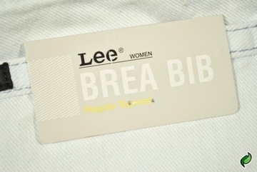 LEE ogrodniczki REGULAR white BREA BIB _S