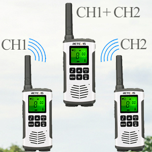 Retevis RT45 Walkie Talkie(2 Szt., Srebrne)