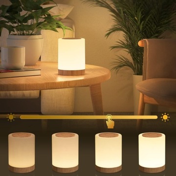 Lampka Nocna Ściemniana DotykowoW 10kolor 4tryby Lampka Do Karmienia Dzieci