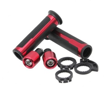 ДЛИННЫЕ СПОРТИВНЫЕ РУЧКИ С ЧПУ + ПЕРЕКЛЮЧАТЕЛИ - КРАСНЫЕ