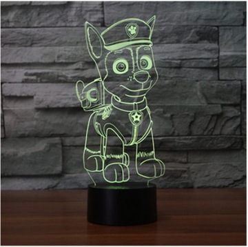 3D НОЧНИК PAW PATROL CHASE ПУЛЬТ ПОДАРКА