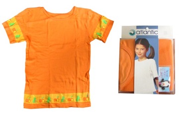 KOSZULKA DZIECIĘCA T-SHIRT POMARAŃCZOWA BAWEŁNA S