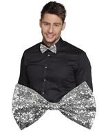 SUPER Mucha srebrna z brokatem 53111