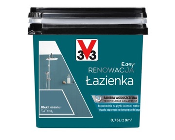 V33 RENOWACJA EASY ŁAZIENKA 0,75 BŁĘKIT OCEANU