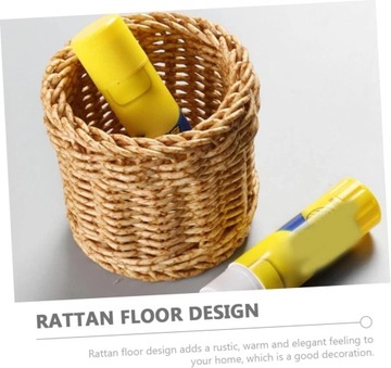 2 шт. Коробка для кистей для макияжа, плетеные корзины для хранения D