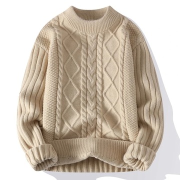 sweter męski modne zagęszczone wygodne miękkie swetry swetry mę