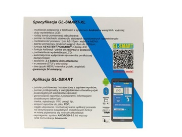 МЕТР ТЕСТЕР ДАТЧИК ТОЛЩИНЫ КРАСКИ SMART XL BLUETOOTH