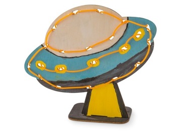 CRELANDO Zestaw kreatywny z oświetleniem LED ufo DIY