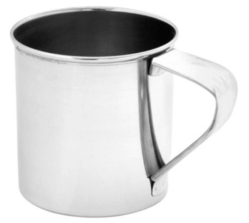 Kubek stalowy z uchem 500 ml garunszek turystyczny nierdzewny 0237