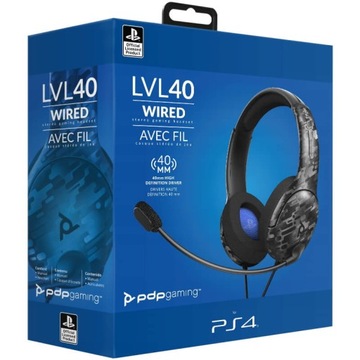Гарнитура PDP LVL40 PS4 черная