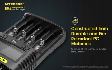 Оригинальное зарядное устройство Nitecore UM4 USB QC