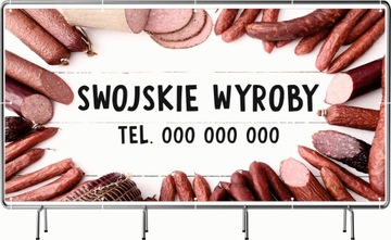 BANER REKLAMOWY 130x80cm projekt gratis różne wzory SWOJSKIE WYROBY