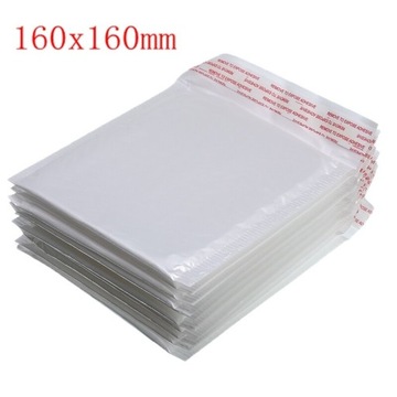 Styl 160x160mm Lot białe piankowe kopertówki samop
