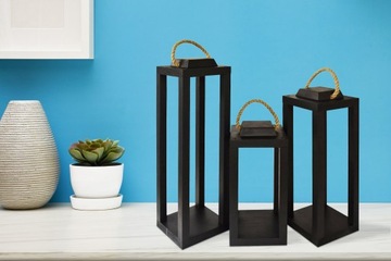 Фонарь-фонарь из бронзы 42x15 - натуральное дерево / украшения / садовый / декорирование