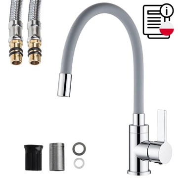 Кухонная батарея раковина кухонная крана гибкий вращающийся носик