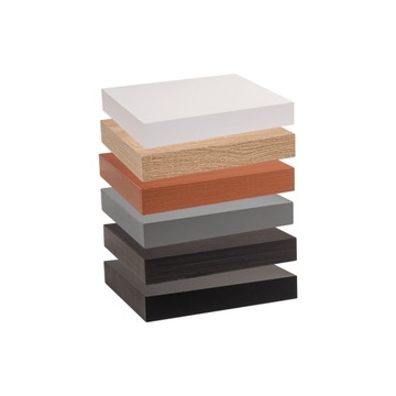 Полка настенная самоподвесная - подвесная 23х23 Белый