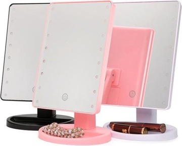 КОСМЕТИЧЕСКОЕ ЗЕРКАЛО С ПОДСВЕТКОЙ ДЛЯ МАКИЯЖА С 22 СВЕТОДИОДАМИ