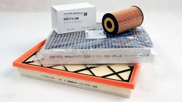 KOMPLET FILTRY ASTRA J 1.4 1.6 TURBO ORYG. GM