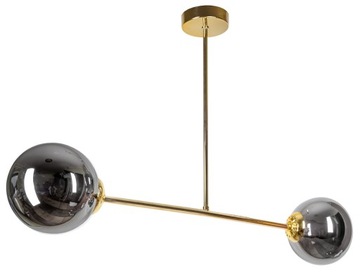 LAMPA WISZĄCA SUFITOWA ŻYRANDOL ZŁOTA KULE LED