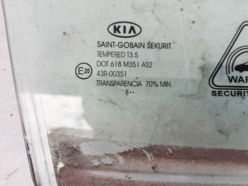 KIA PRO CEED 07-12 SKLO (OKNO) DVEŘE PRAVÝ PŘEDNÍ 08R