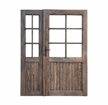 DRZWI TARASOWE DREWNIANE 160x200 PRZESZKLONE