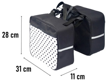 TORBA NA BAGAŻNIK ROWEROWY, SAKWA 2x10L