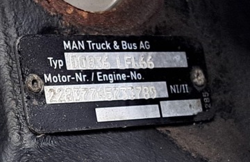 ДВИГАТЕЛЬ В КОМПЛЕКТЕ MAN TGL TGM 290 л.с. D0836 EURO 6 2016 г.