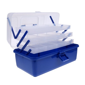 4 layers Waterproof Fishing Tackle Box Fishing Hooks ure Baits Storage L