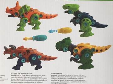 КОНСТРУКТОР ДИНОЗАВРЫ ДИНОЗАВР ДЛЯ СБОРКИ И РАЗБОРКИ T-REX