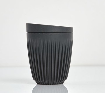 Huskee Kubek take-away 177ml charcoal + Pokrywka